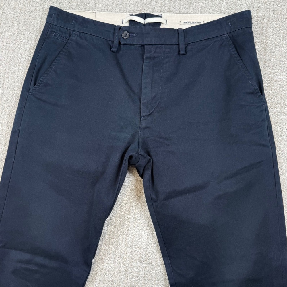 Levi's Made & Crafted Mens 34x34 Navy Blue Spoke Slim Chino Pants